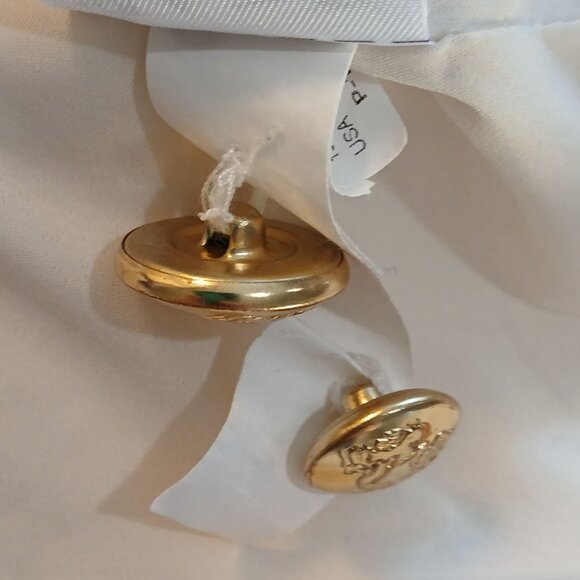 Banana Republic Classic Fit Blazer Size 10 Cream White Cuff Sleeve Long Sleeve - Picture 6 of 7